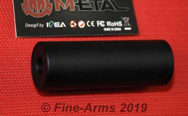 M-ETAL 100mm Silencer Schalli 14mm CW+CCW schwarz