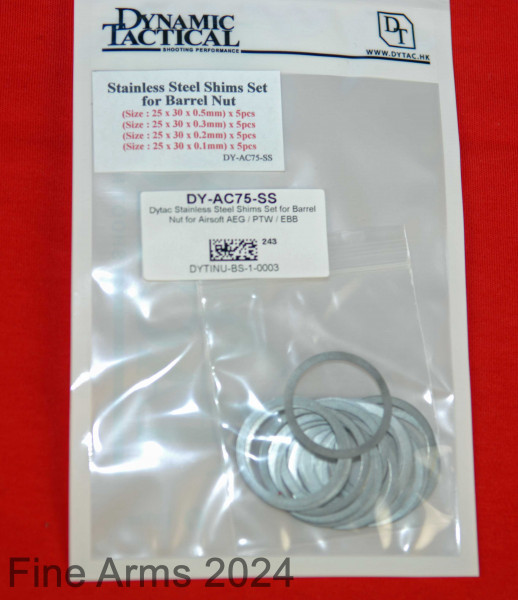 Dytac Barrel Nut shims Set