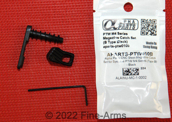 Alpha Parts PTW Mag Catch Set Typ B CNC schwarz