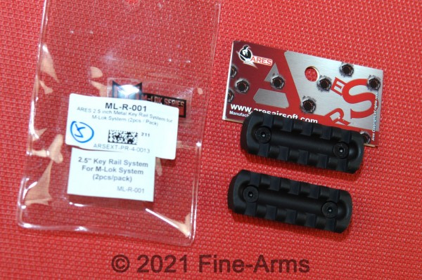 ARES M-Lok 2.5 inch Metal Rail Schienen