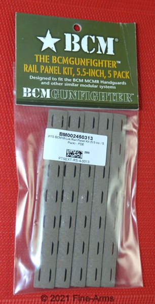 PTS BCM M-Lok Rail Panel Kit (5.5 inc / 5 Stück) Tan